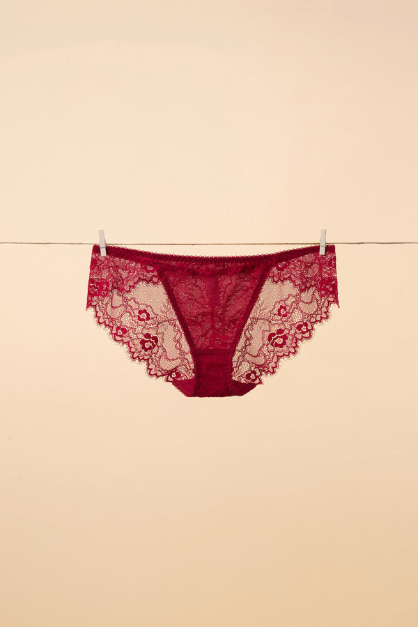 Amélie Lace Panty Red