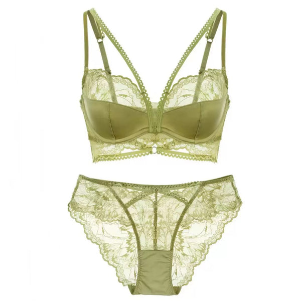 Amorette Lace Set Moss Green