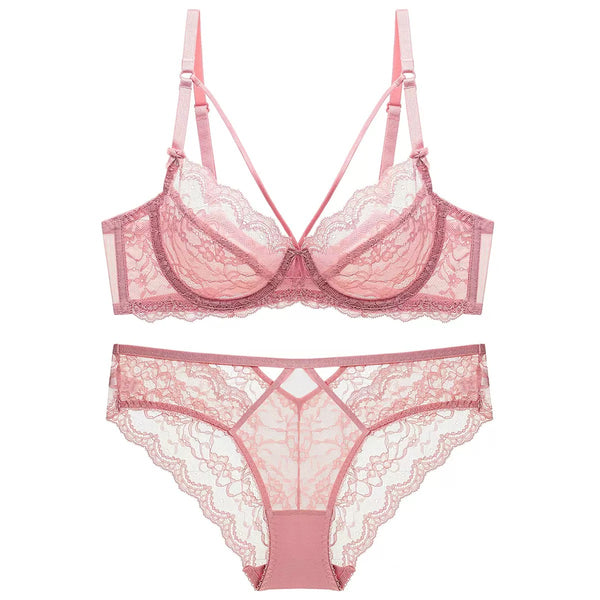 Aveline Lace Set Dusty Pink